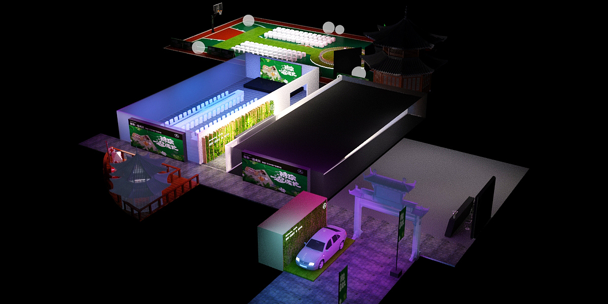 奔驰亲子活动—活动场景设计（图ZMjk2MzI4NTI0） - 场景 - 站酷设计师搬砖日记原创素材 - 站酷ZCOOL