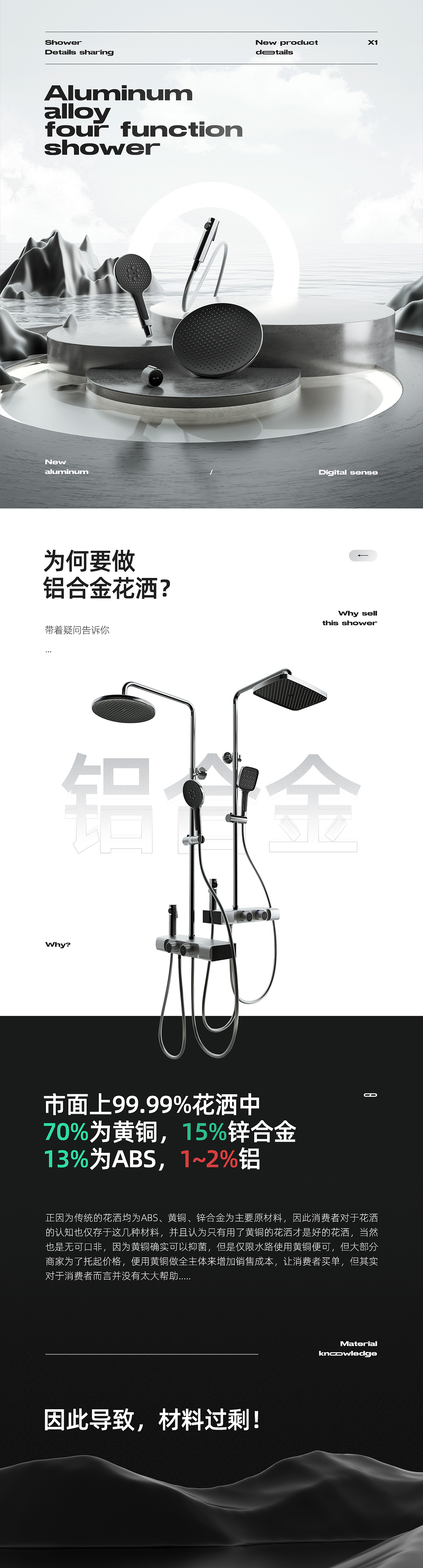 心海伽蓝丨铝合金花洒（图ZMzAzMzQyMDA0） - 电商 - 站酷设计师叁度计_詹俊浩原创素材 - 站酷ZCOOL