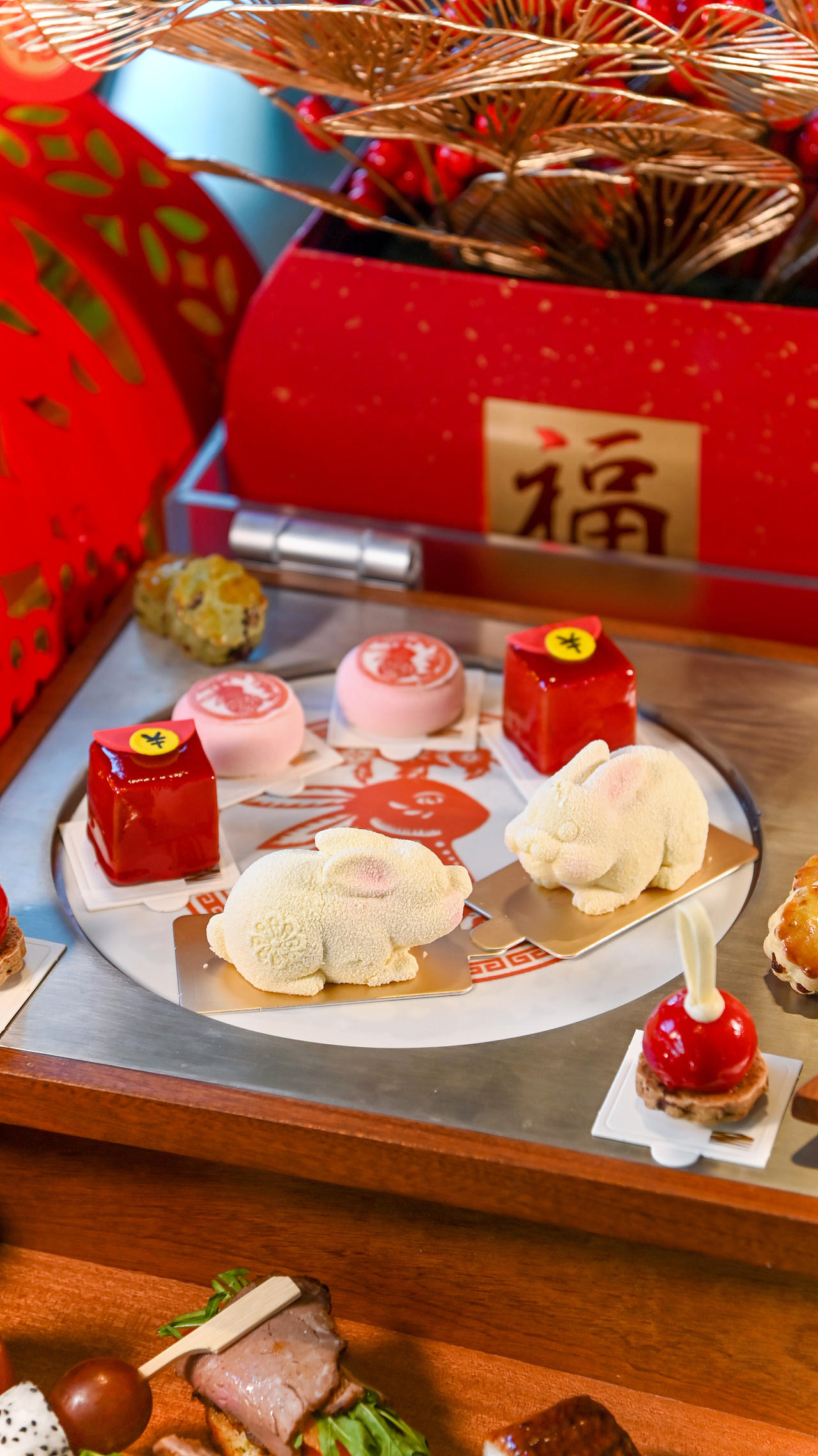 新年兔年国风下午茶甜品蛋糕（图ZMzUwMTI5NTUy） - 美食摄影 - 站酷设计师Nicegir1原创素材 - 站酷ZCOOL