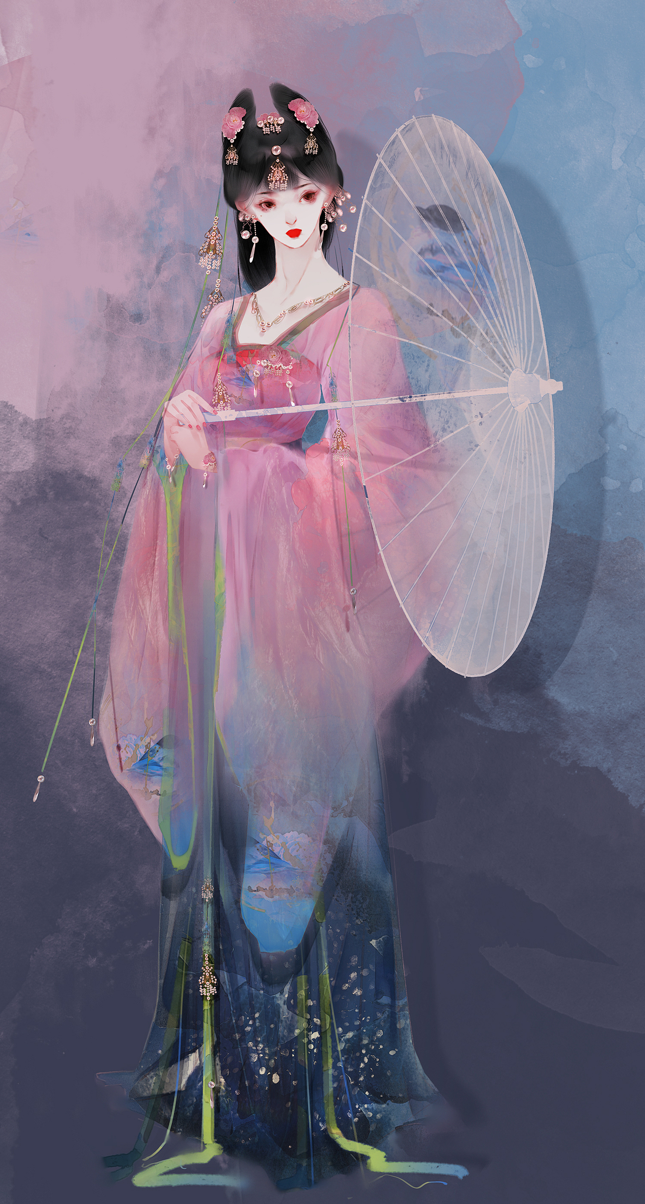 亭亭（图ZMzI3MTU3MzY4） - 艺术插画 - 站酷设计师容隐呀原创素材 - 站酷ZCOOL