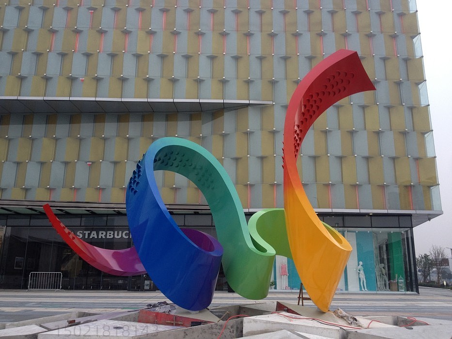 常州龙之梦广场雕塑 不锈钢龙之舞雕塑 抽象雕塑定制