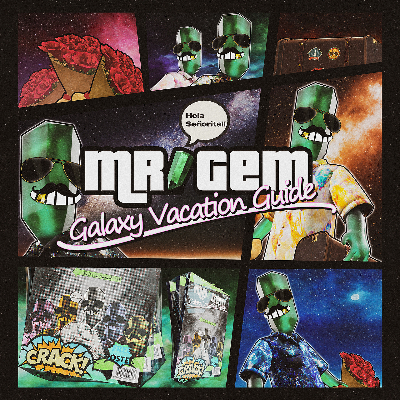 “宝石先生·银河度假指南”|NFT数字艺术藏品IP设计