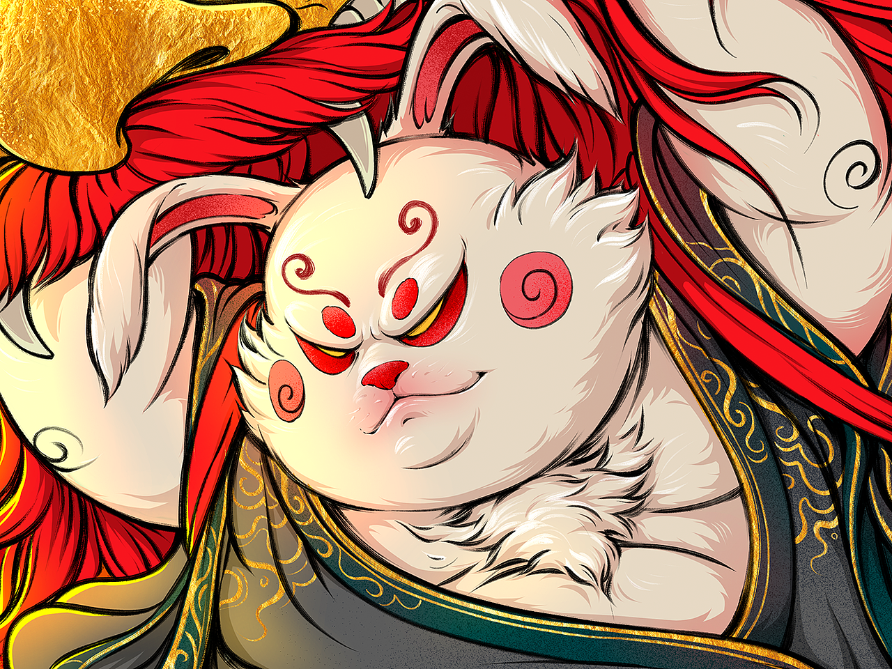 龙盘兔踞（图ZMzI3MzU5Mzcy） - 商业插画 - 站酷设计师噗啦噗啦HU原创素材 - 站酷ZCOOL