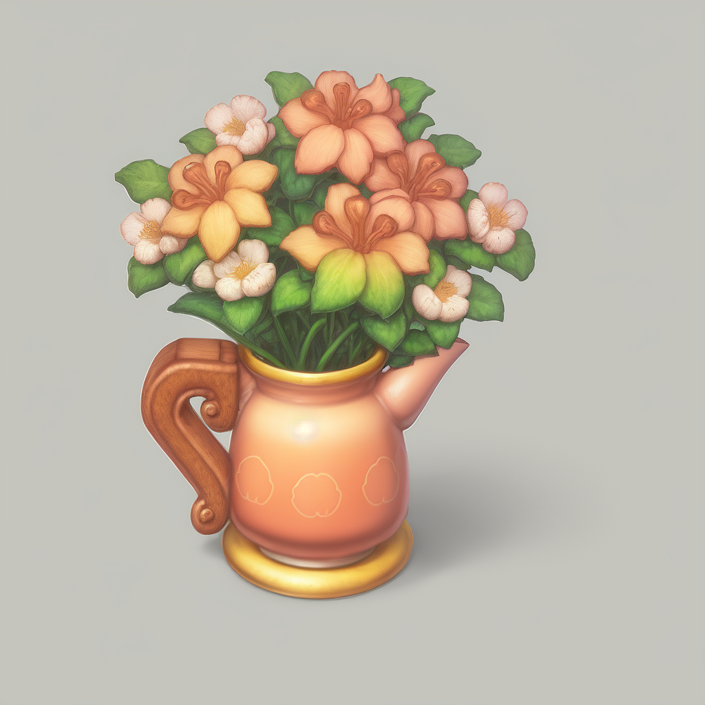 AI-卡通-花花草草