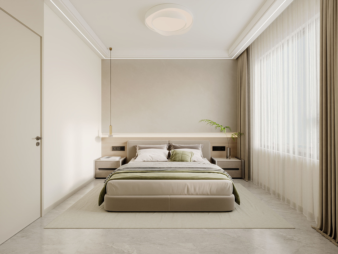 现代风格效果图,接酷家乐效果图代画