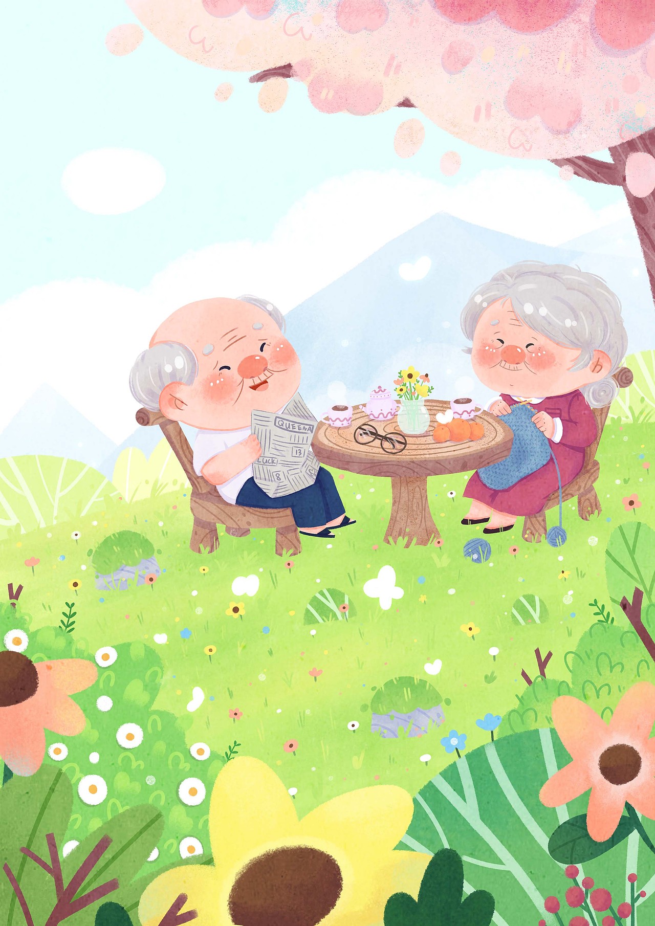 陪伴是最长情的告白|儿童插画|绘本