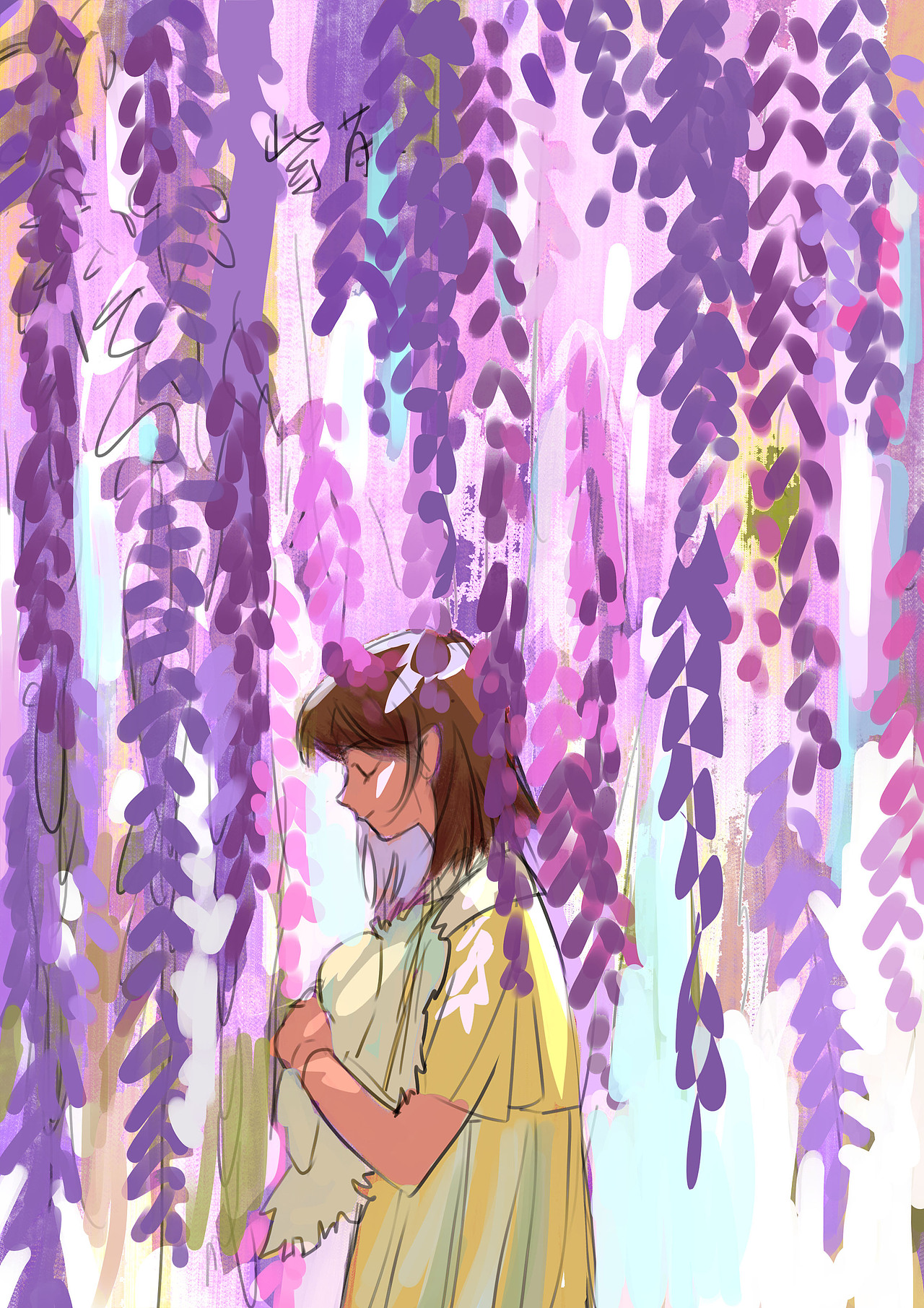 聆听植物的声音（图ZMzM3NjIxMjI0） - 艺术插画 - 站酷设计师不会取名字的向导原创素材 - 站酷ZCOOL