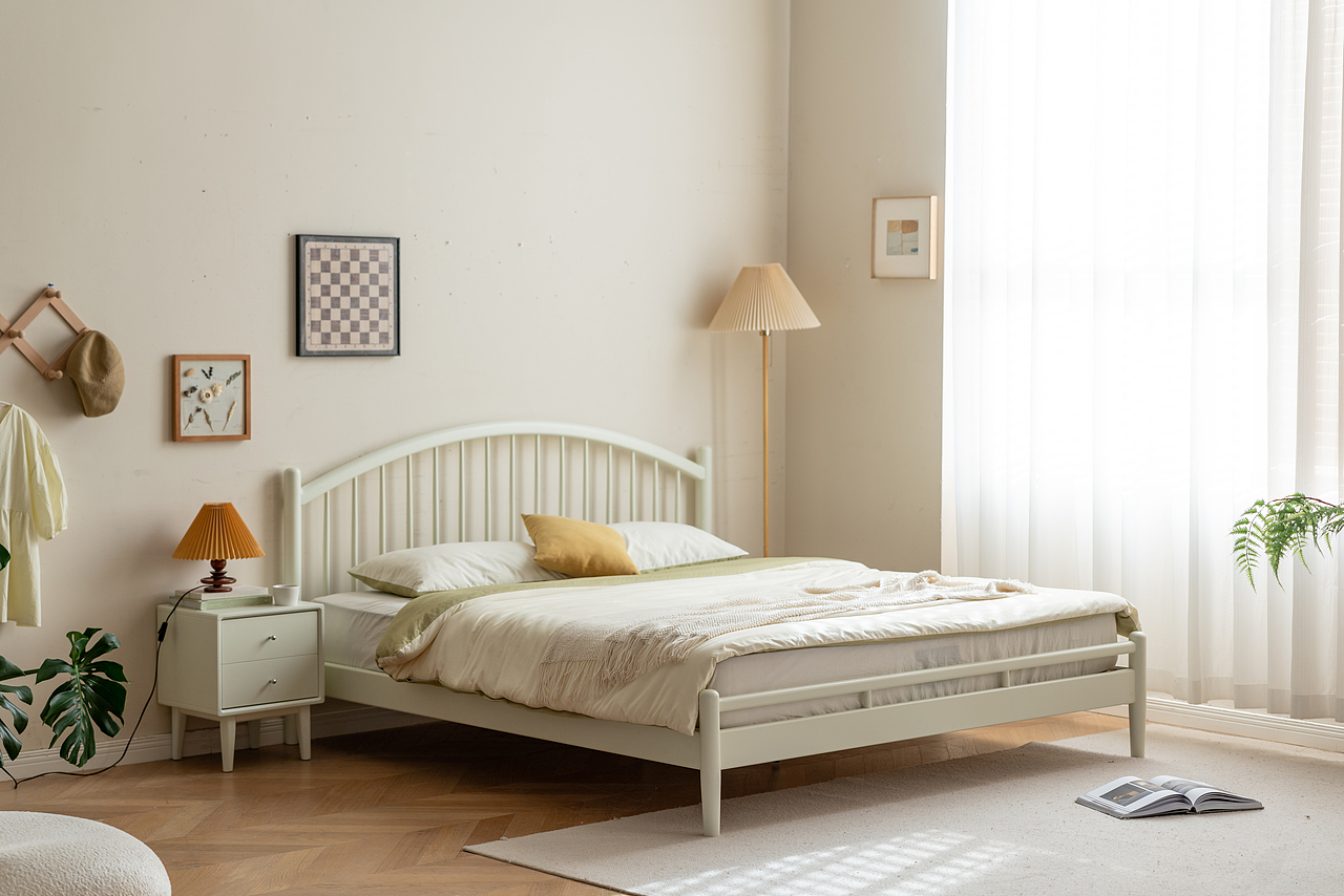 北欧风床拍摄 陈列/摄影:鲸鱼papa