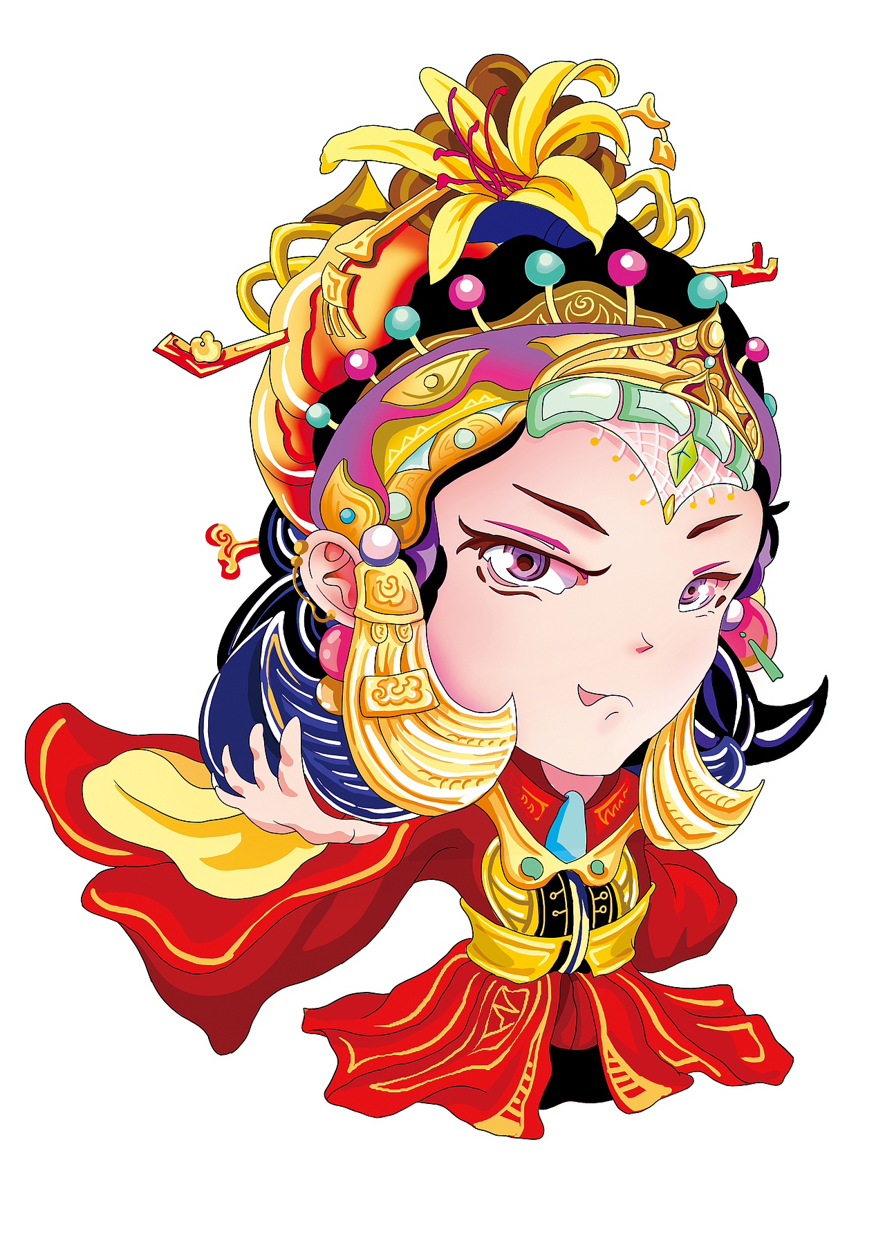 大同-皇后-IP（圖ZMzEwMDAwNTky） - 商業(yè)插畫 - 站酷設(shè)計師陣雨與余原創(chuàng)素材 - 站酷ZCOOL