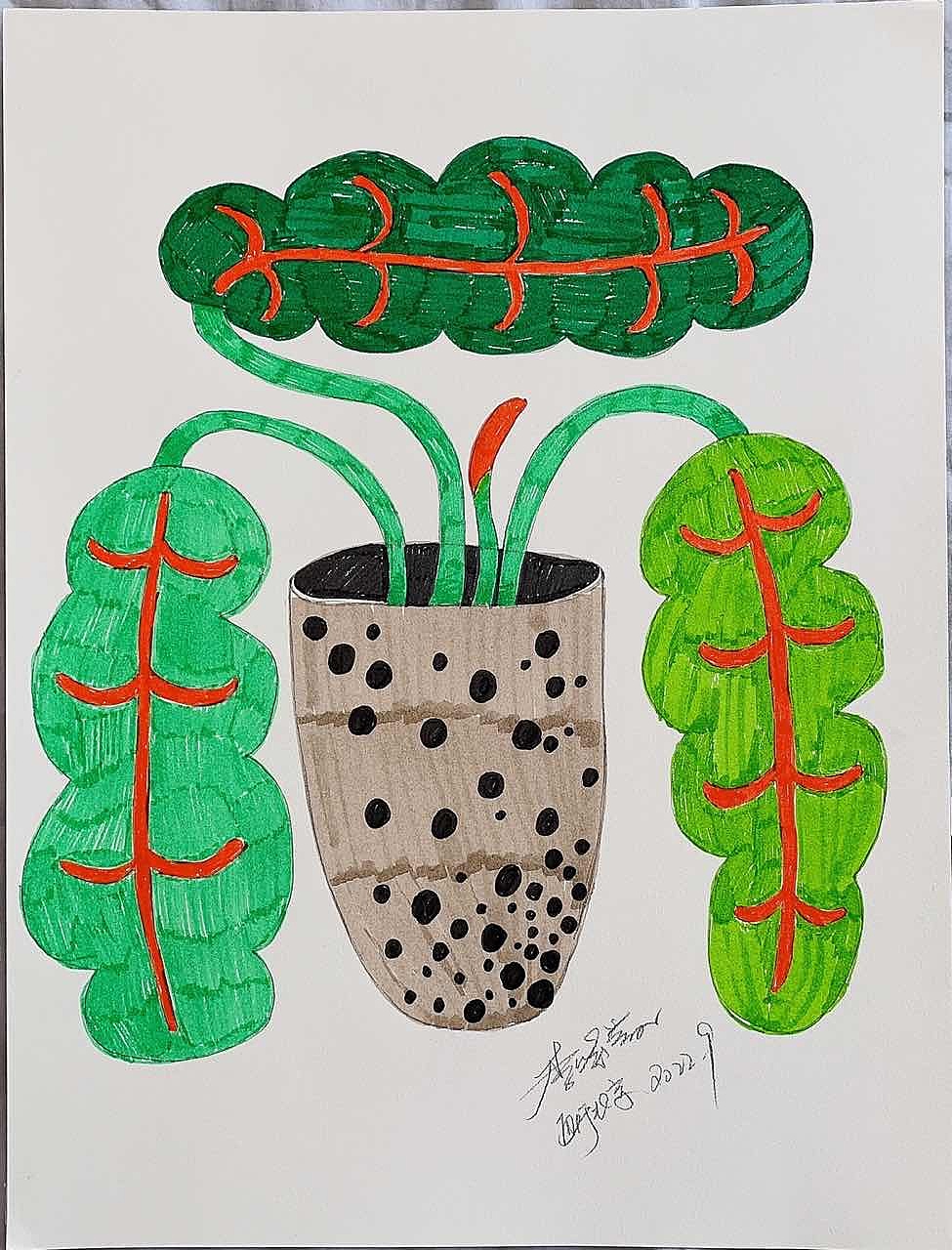 个人手绘作品集——马克笔装饰画（图ZMzU0OTQ4ODg4） - 绘画 - 站酷设计师Z994203024原创素材 - 站酷ZCOOL