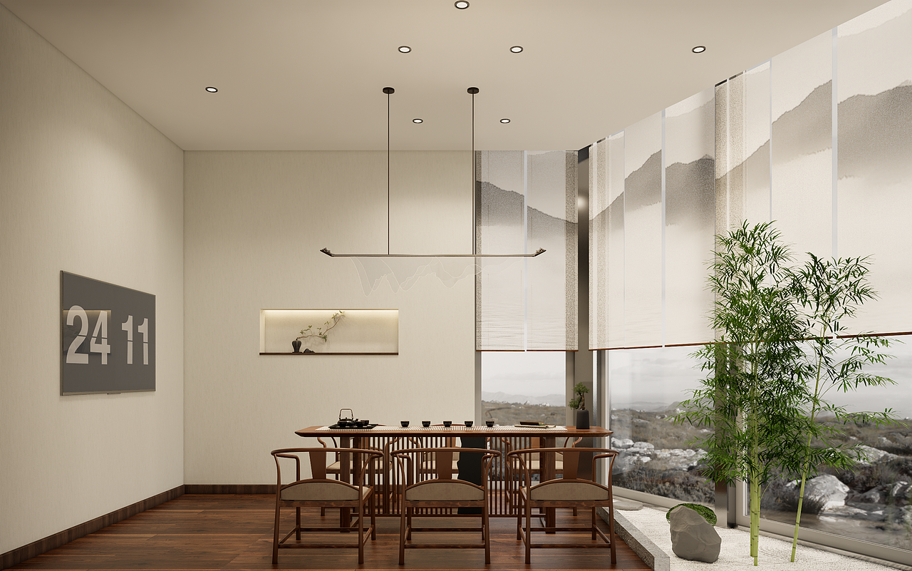 来一休共享茶室青岛乐客城店效果设计（图ZMzMyNjc3OTQ0） - 商业空间设计 - 站酷设计师A桑榆原创素材 - 站酷ZCOOL