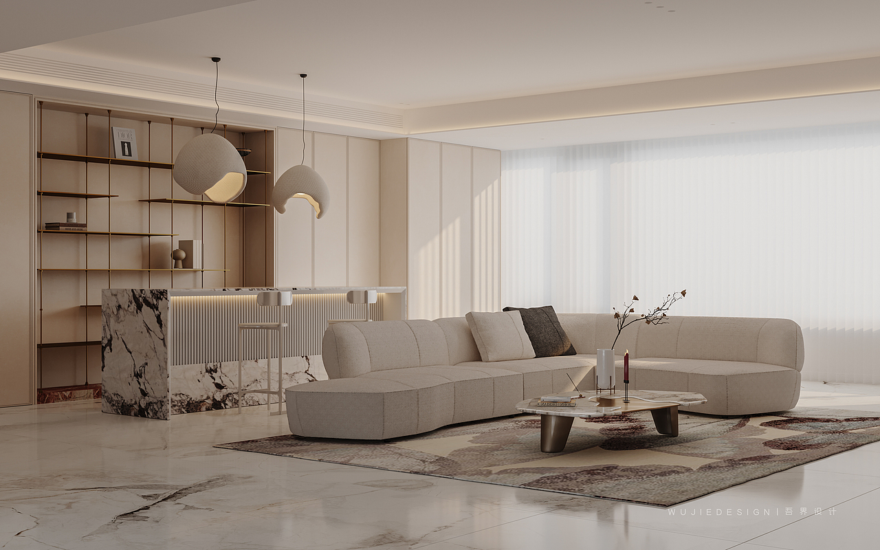 温柔 丨玺樾府（图ZMzI2MzYyODIw） - 家装设计 - 站酷设计师吾界空间设计原创素材 - 站酷ZCOOL