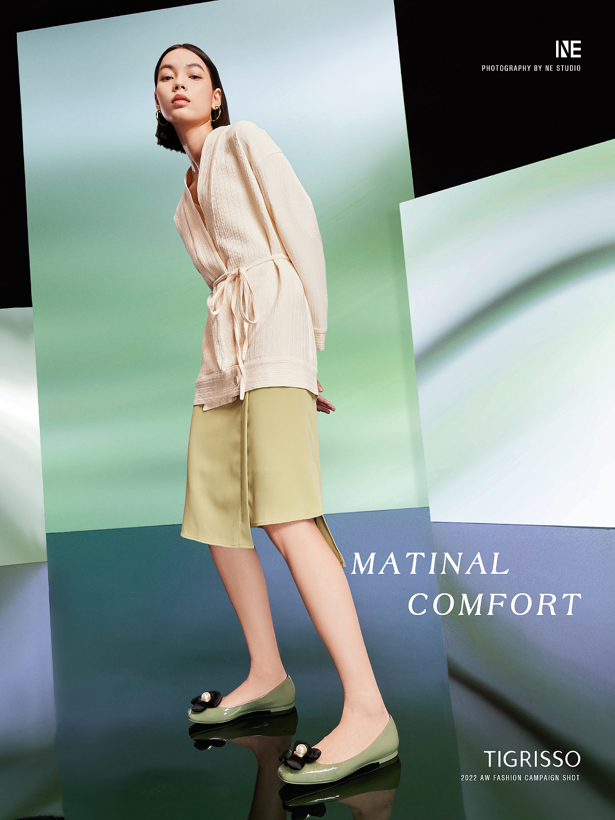 商业形象 | 蹀愫2022AW中国时尚女鞋流行色x新羽广告