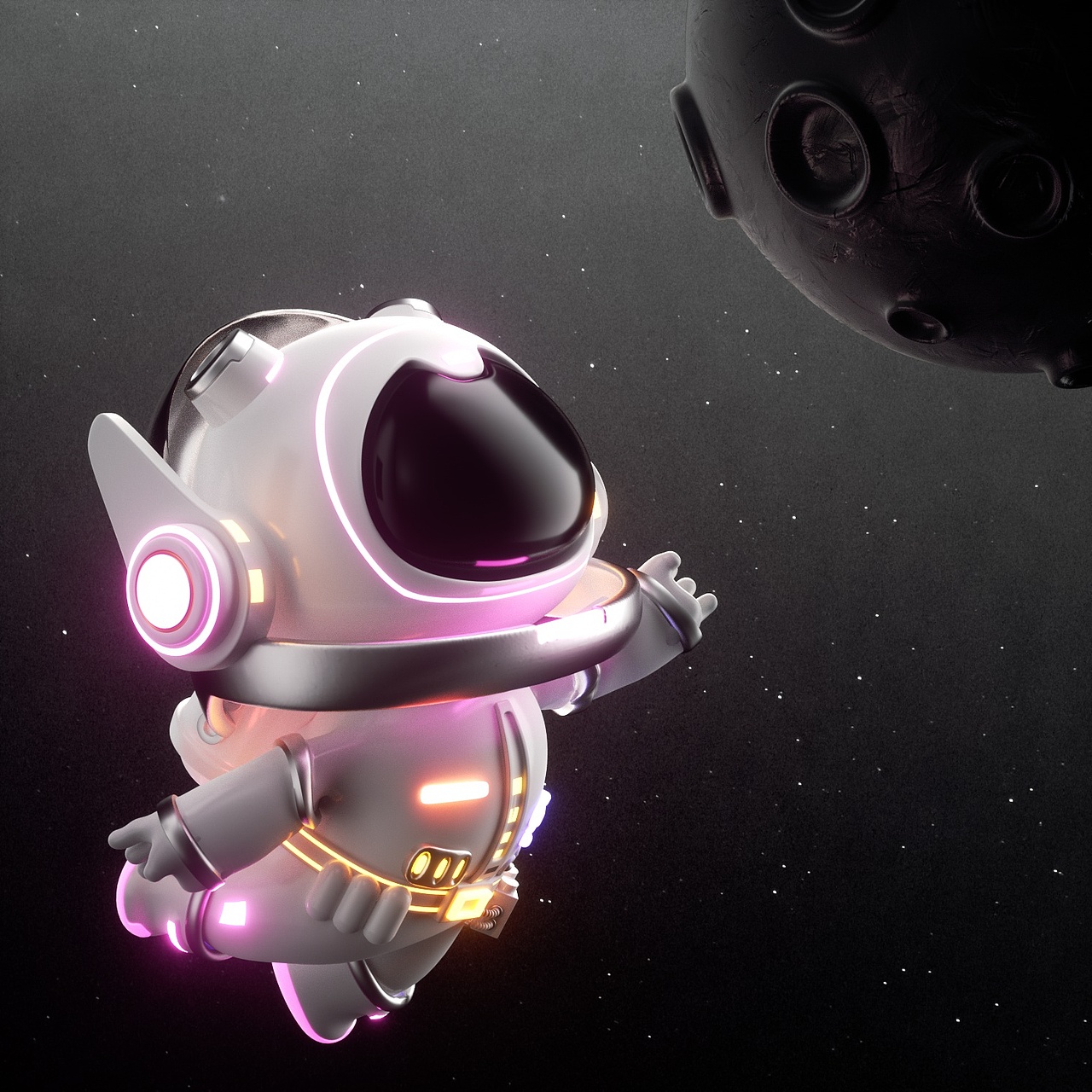 海外航天员游戏元素制作|三维动画