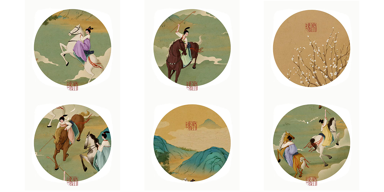 《古人的游戏》系列（图ZMzAzMDU1NjE2） - 创作习作 - 站酷设计师Bulma布玛原创素材 - 站酷ZCOOL