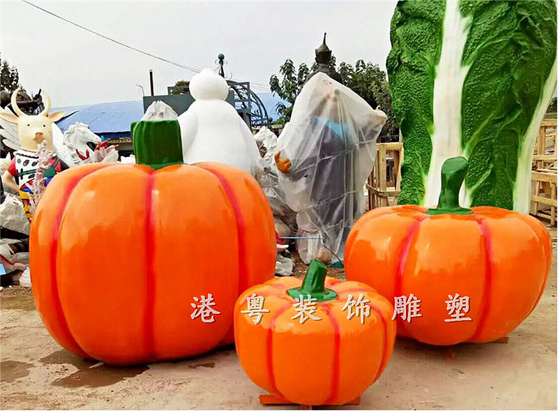 玻璃钢纤维卡通仿真水果雕塑园林景观草坪雕塑摆件装饰