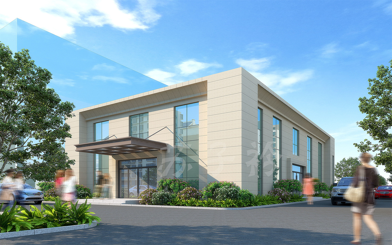 室外建筑别墅效果图透视