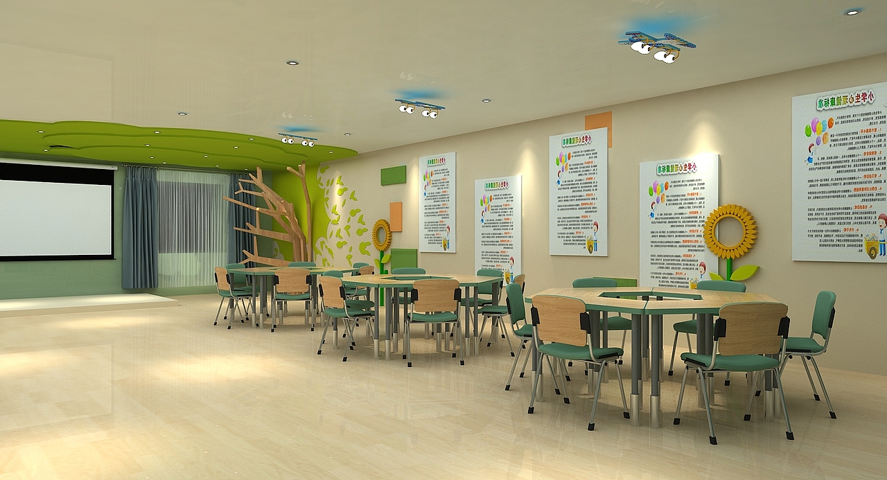 便民中心3D效果图