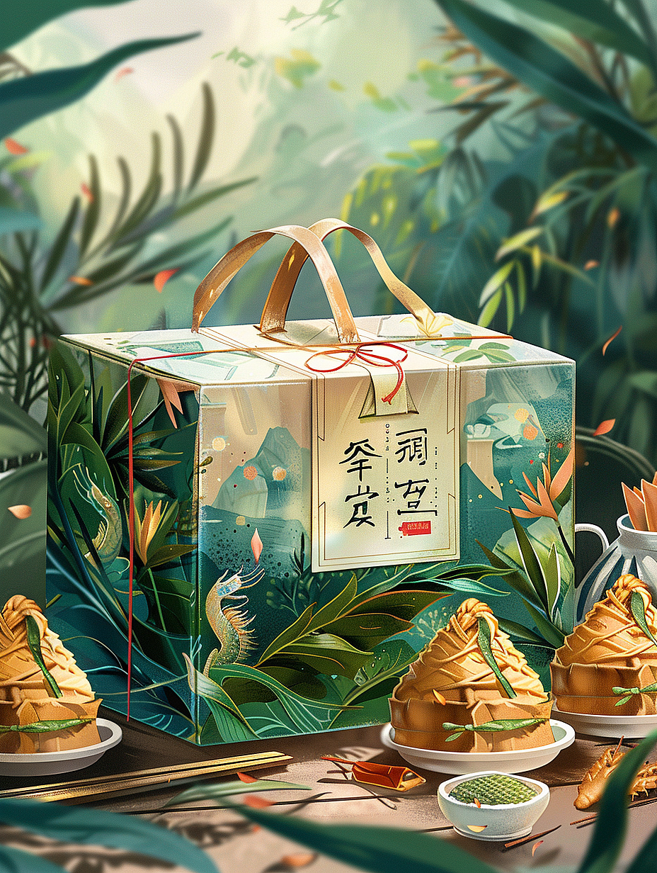 端午礼盒设计 | 让中国的风吹到世界的每一个角落~（图ZMzY1MjU4NTA0） - 包装 - 站酷设计师小白了个兔原创素材 - 站酷ZCOOL