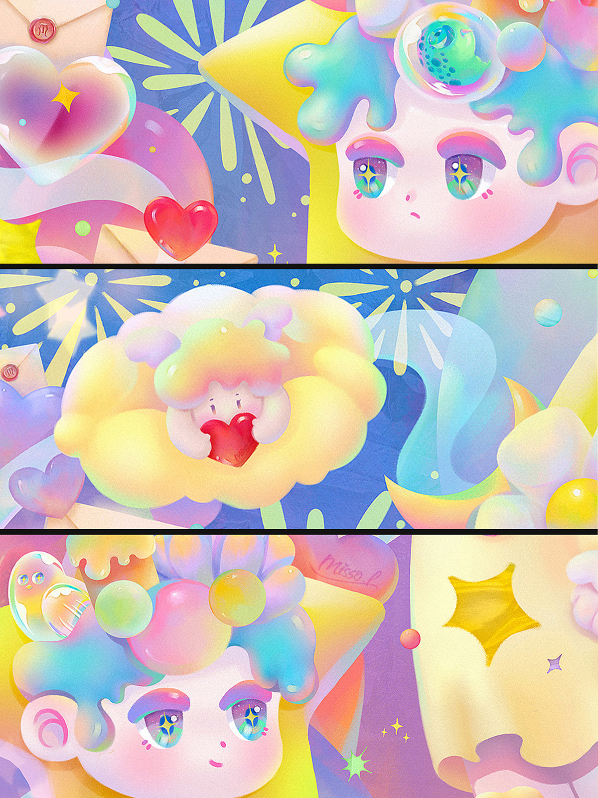在星星上的你（图ZMzIzMzgyMTE2） - 艺术插画 - 站酷设计师MI550原创素材 - 站酷ZCOOL