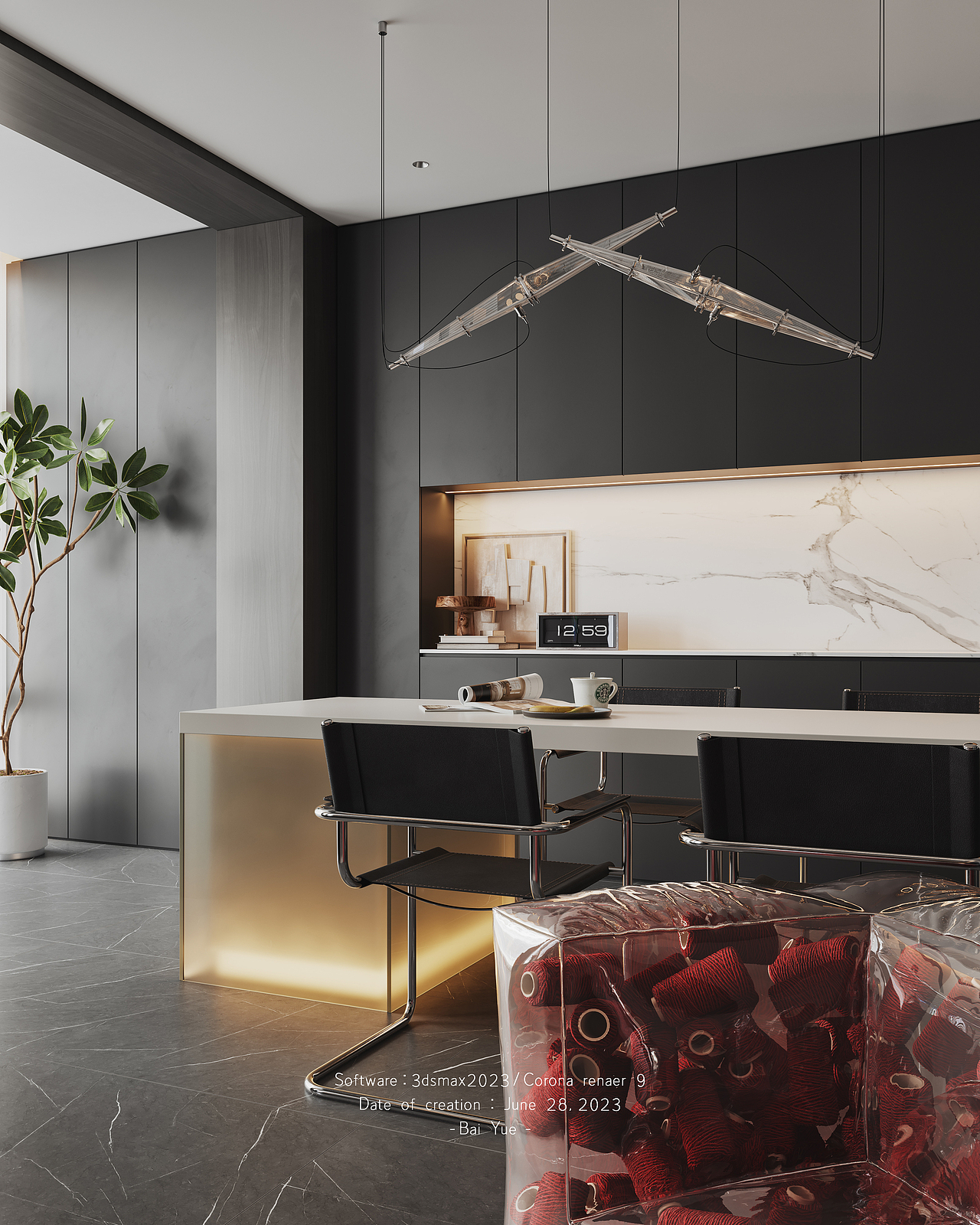 搬砖——现代暗黑（图ZMzUxMDMzMjk2） - 家装设计 - 站酷设计师白月乄原创素材 - 站酷ZCOOL