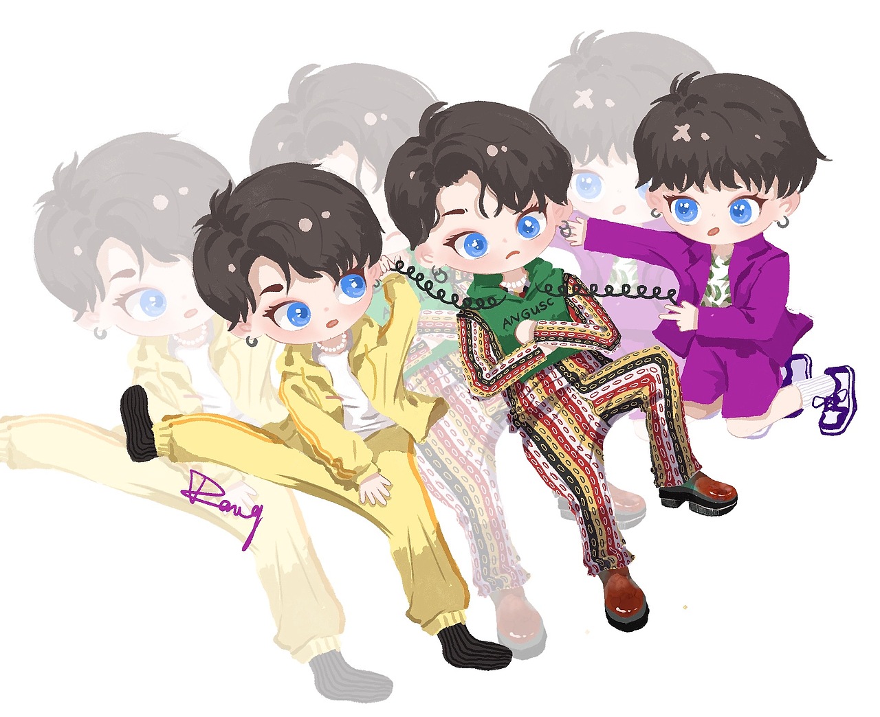 Aran的刘雨昕手绘人物创作系列1