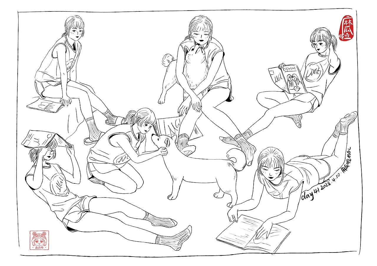 【麻瓜啦MGL】2022年3月1日-4月29日速写60天打卡合集（图ZMzA1NTU4NzQ0） - 创作习作 - 站酷设计师麻瓜啦MGL原创素材 - 站酷ZCOOL