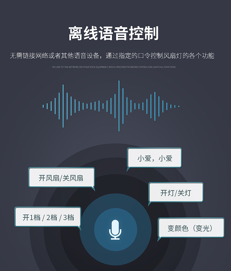 现代客厅风扇吸顶灯