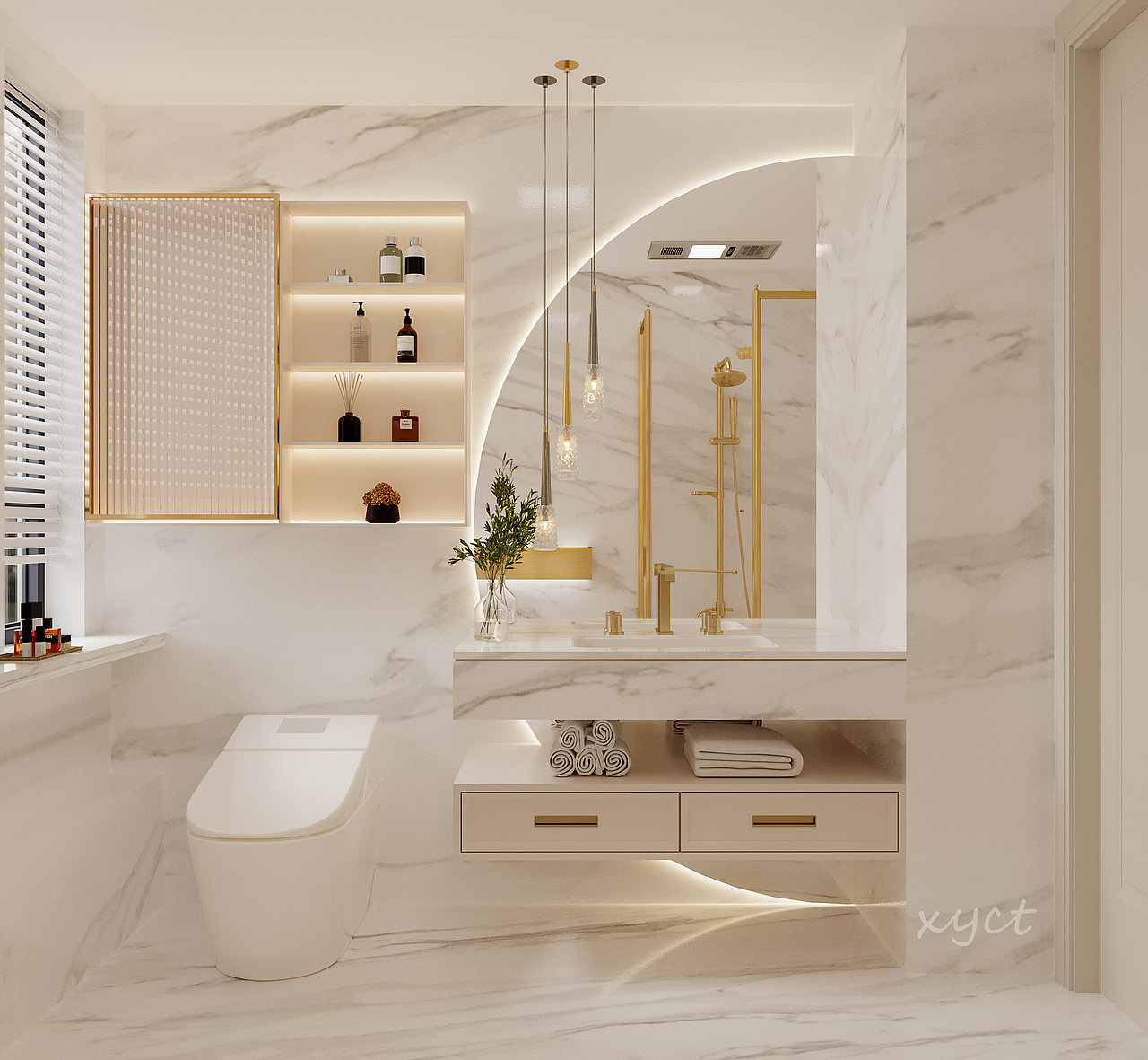 家装法式效果图表现