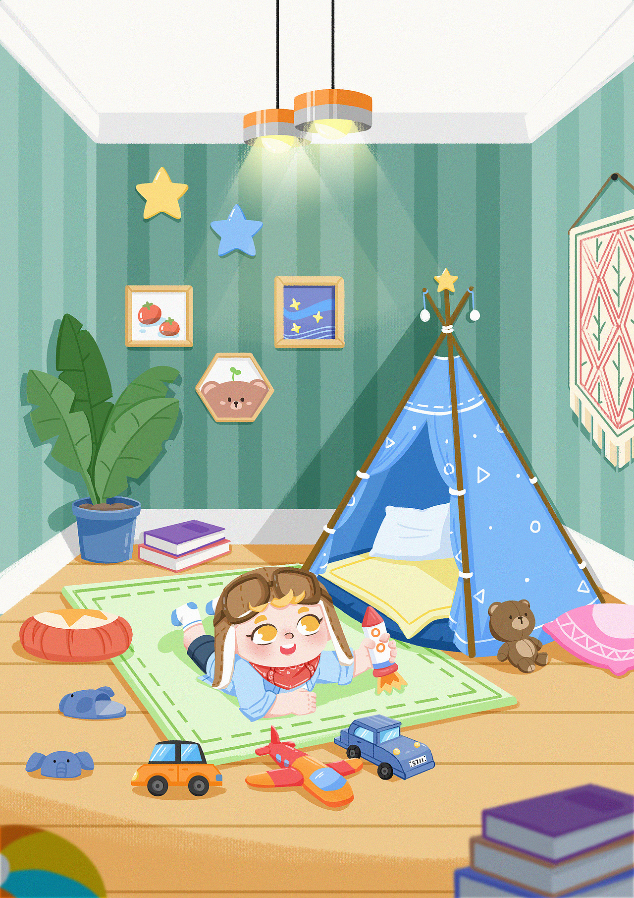 小男孩的玩具房