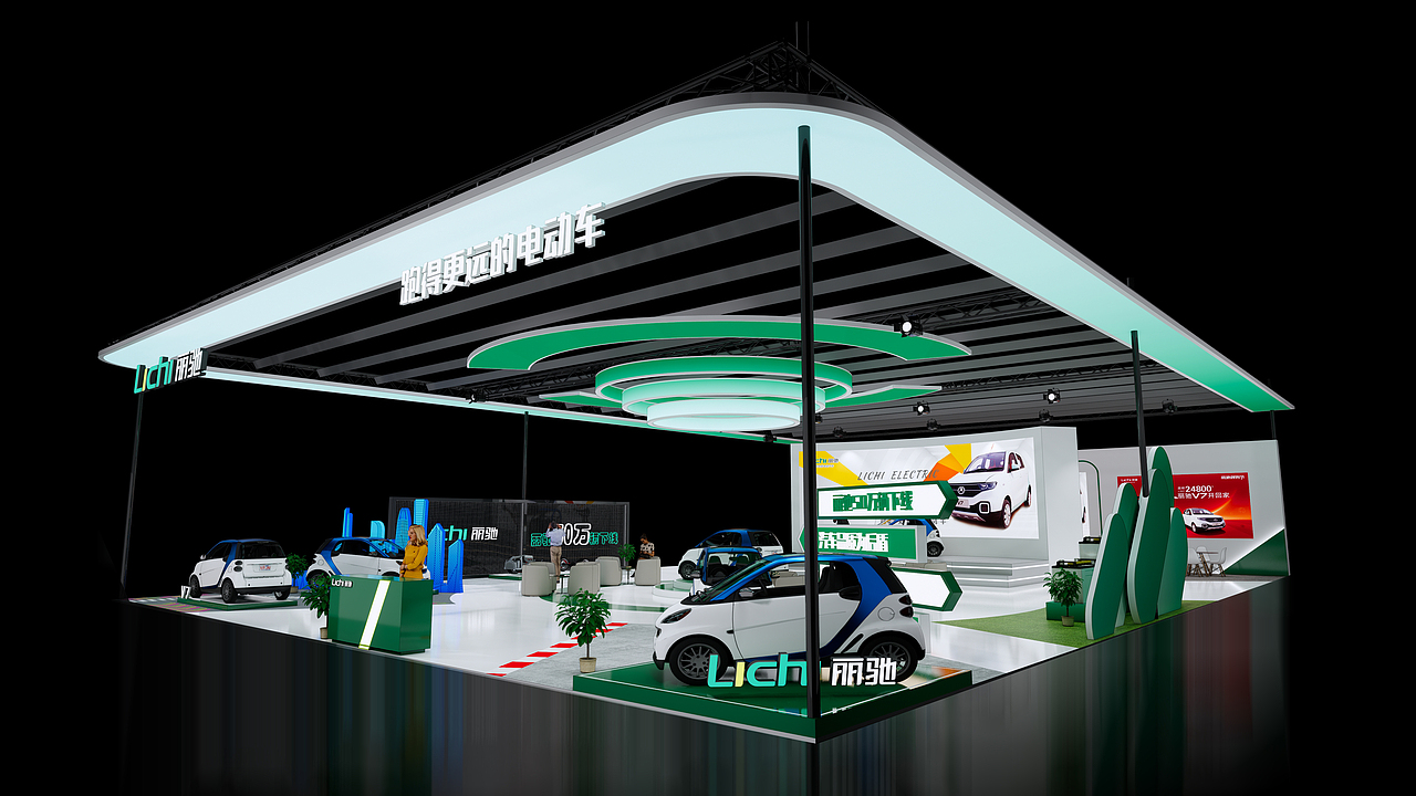 新能源电车展台（图ZMzQ3MzA3MDcy） - 展陈设计 - 站酷设计师SR211125原创素材 - 站酷ZCOOL