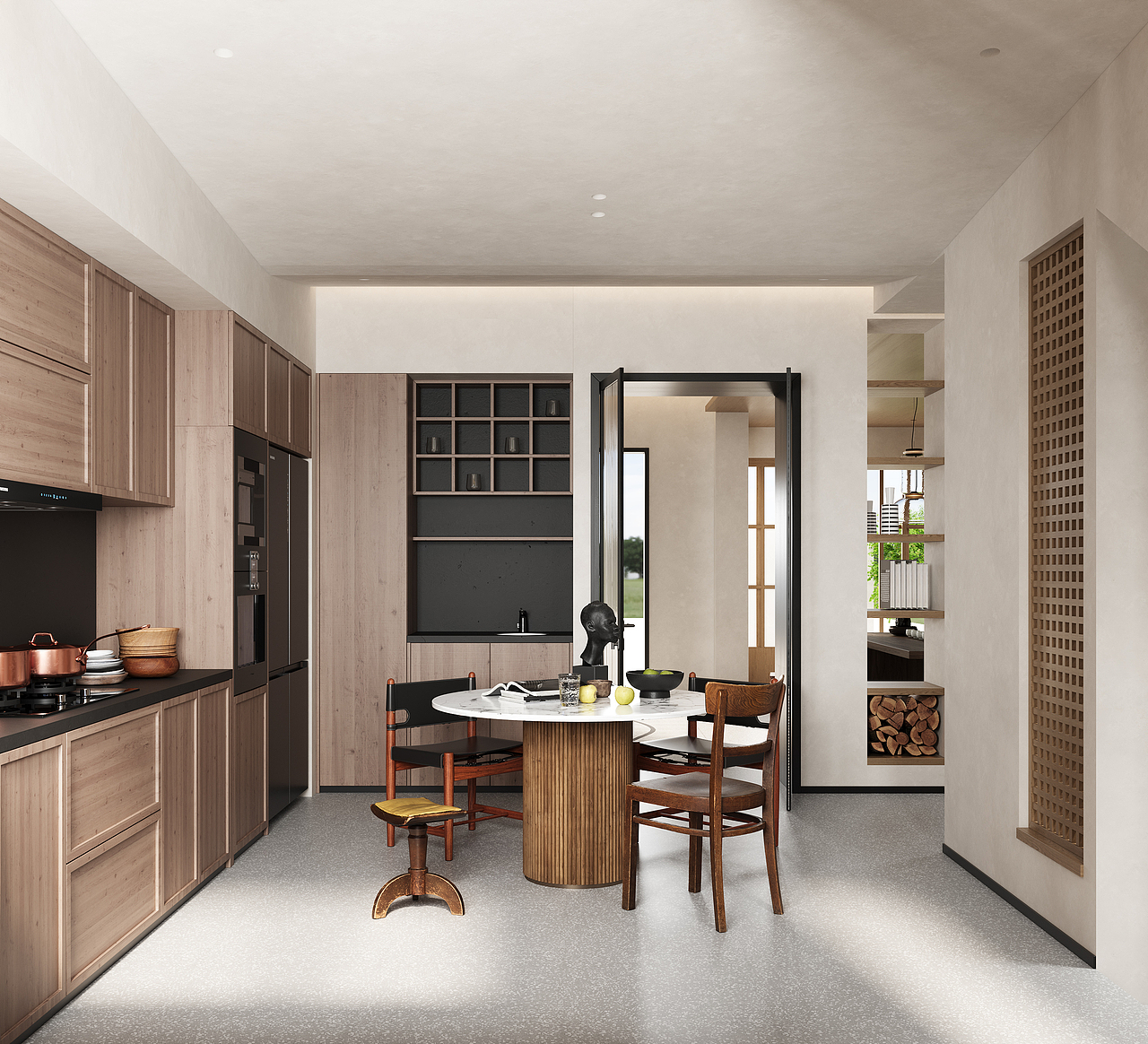  INITIAL-STUDIO 现代奶油风家装表现