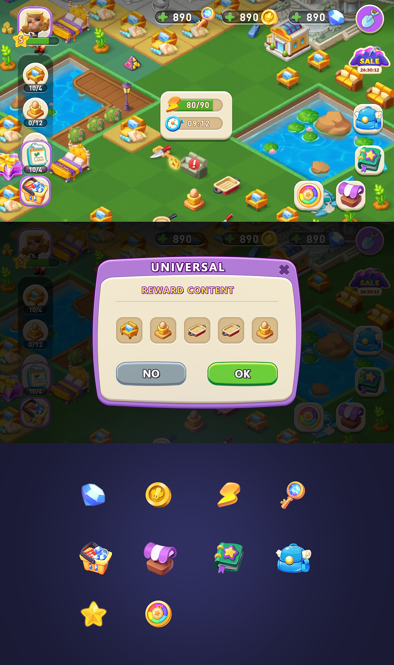 海外合成类游戏UI