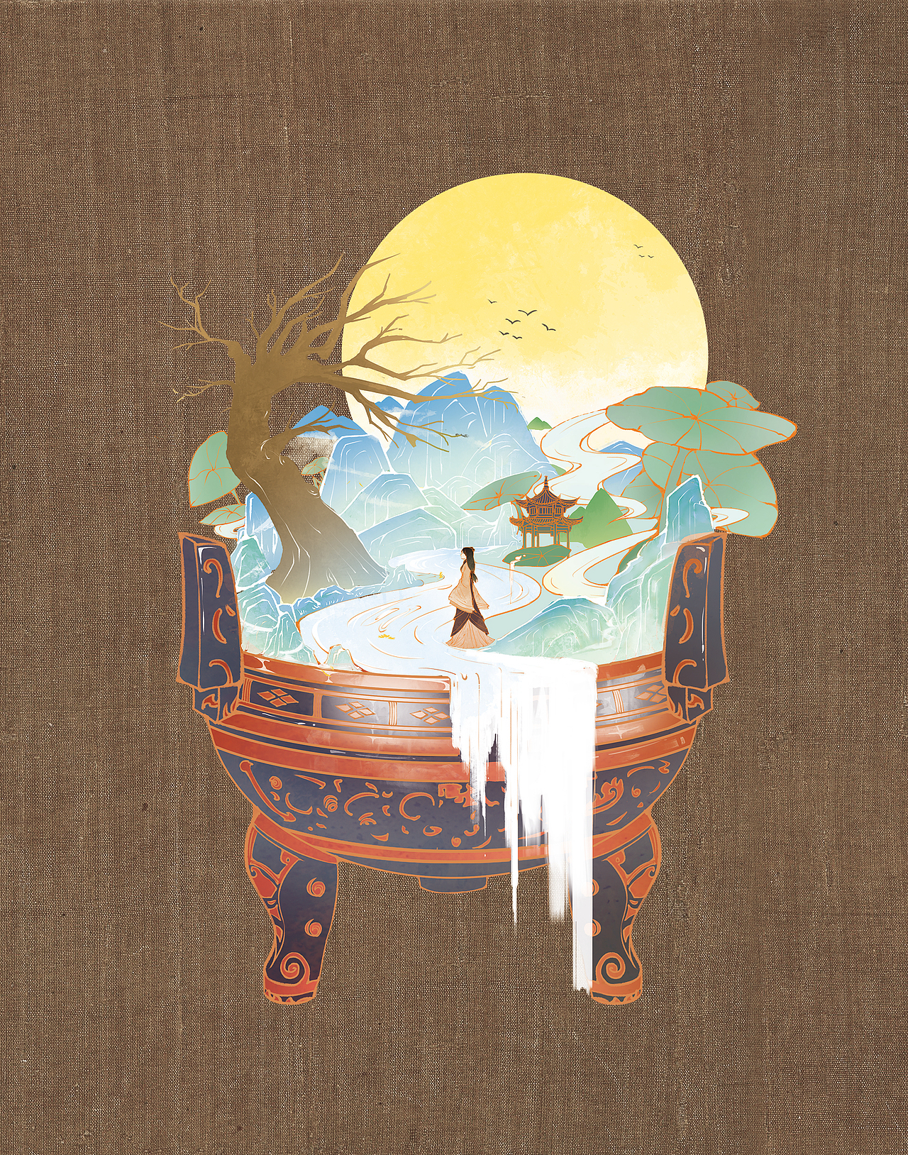 花晨月夕——中秋礼盒（图ZMzIyMjQ4NTg4） - 包装 - 站酷设计师设计匙原创素材 - 站酷ZCOOL