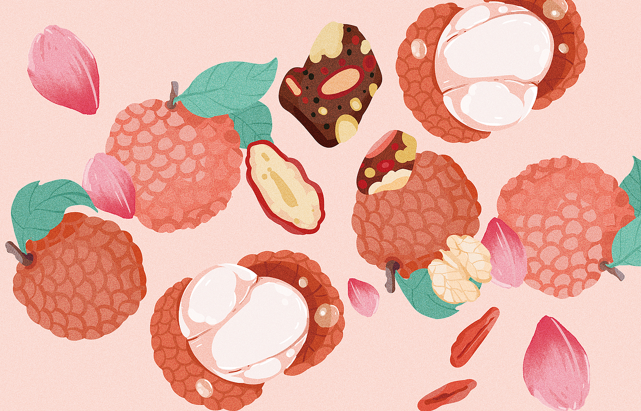 水果茶系列插画