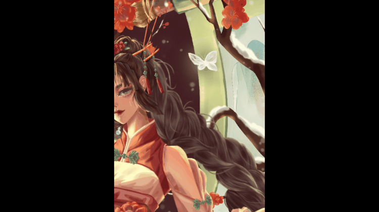 国风立绘之十二花神梅花