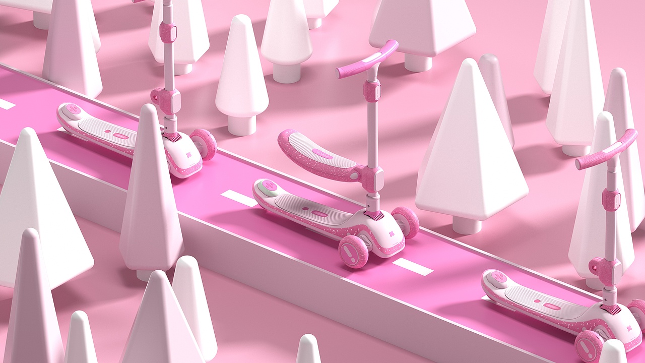 儿童滑板车外观ID设计| Children's scooter ID design