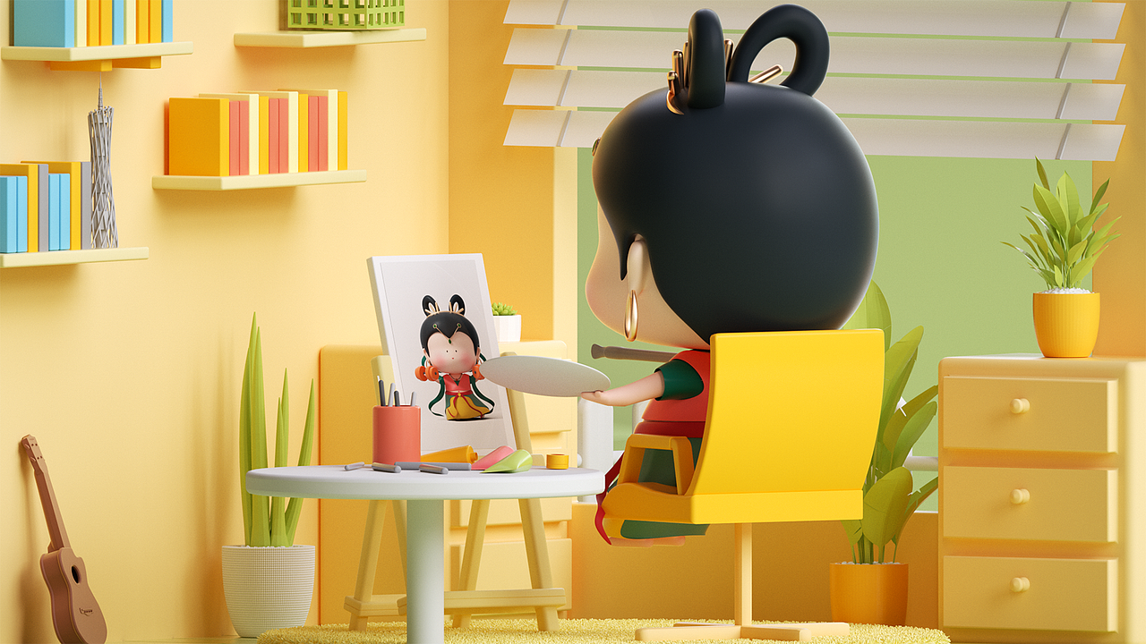 敦煌飞仙下凡啦！（图ZMzAxMTgzOTEy） - IP形象 - 站酷设计师慕阳My原创素材 - 站酷ZCOOL