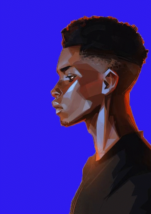 这是一个人物
我想用他来设计海报<br>我们把他放大填充一个蓝色背景<br>在人物看去的方向放入标题文字<br>再通过反白技巧技巧放入一些说明文字<br>最后加入一个渐变图形丰富画面<br>这样,一个明快的海报就完成了