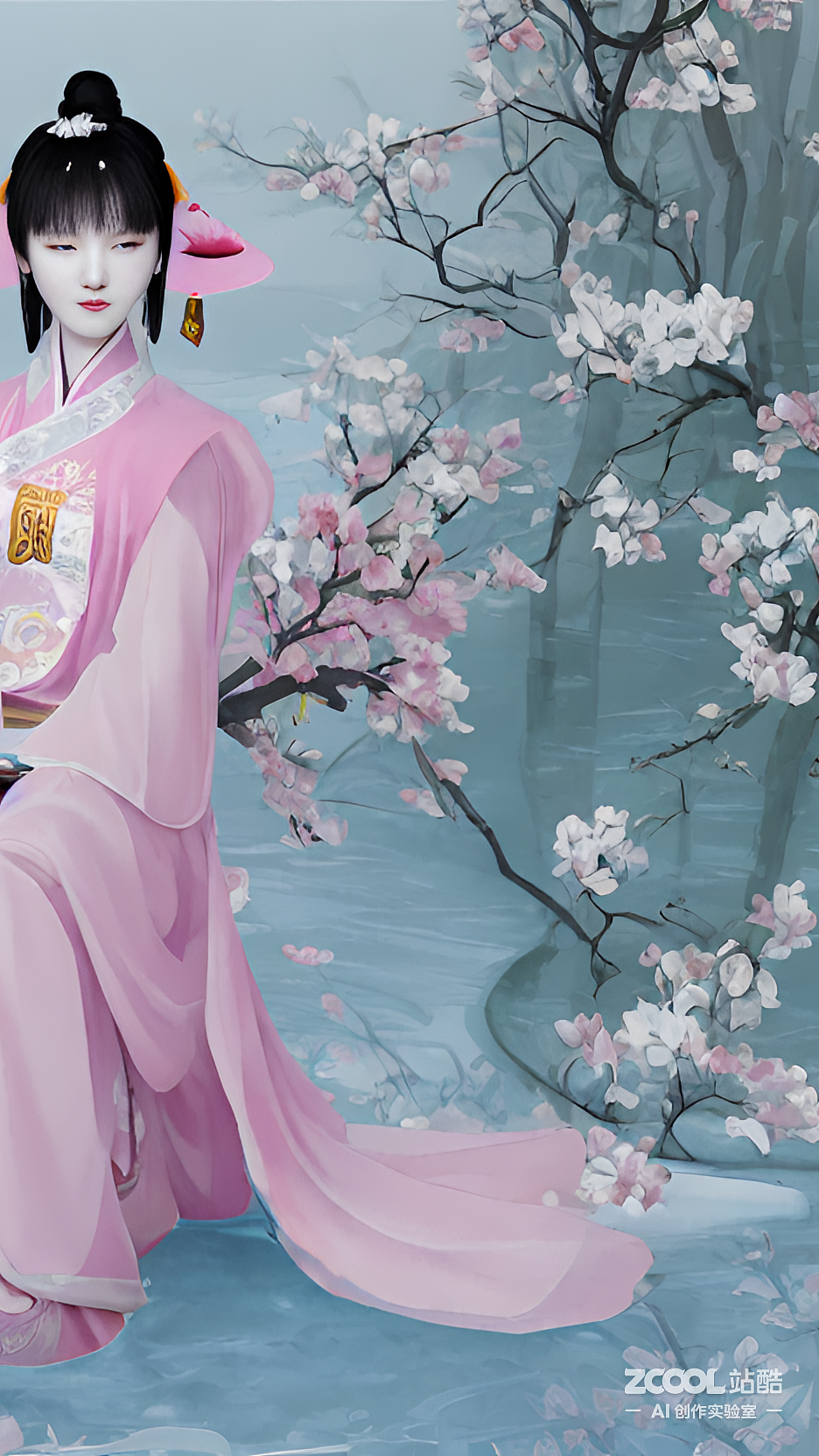 #AI创作实验室#如梦令·无计挽韶光（图ZMzIzODE3Mjcy） - AI作品 - 站酷设计师拿铁不加糖Pro原创素材 - 站酷ZCOOL