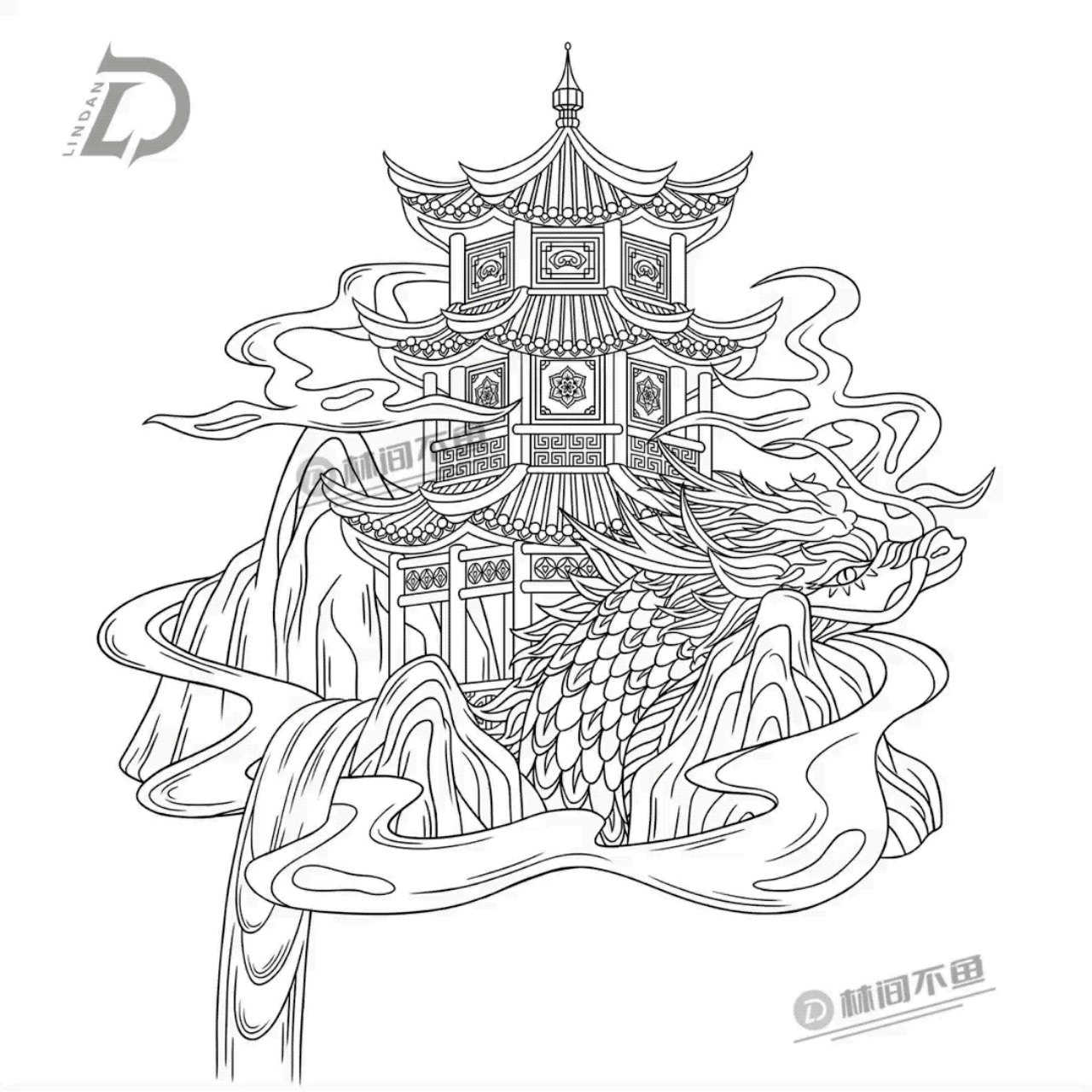 插画合集第一篇:国风线性