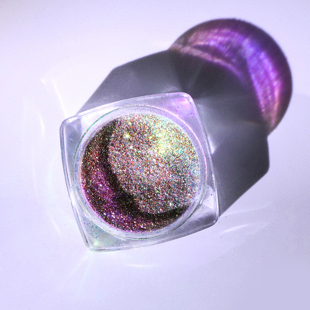 变色龙碎钻美甲原料拍摄