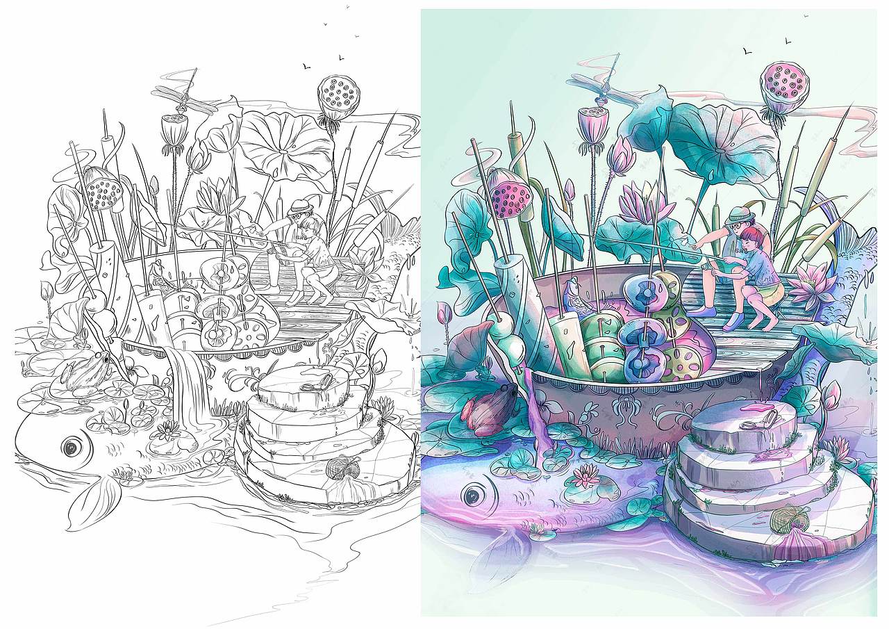 2022年插画总结（图ZMzI4MDE3NTE2） - 商业插画 - 站酷设计师薯条ALing原创素材 - 站酷ZCOOL