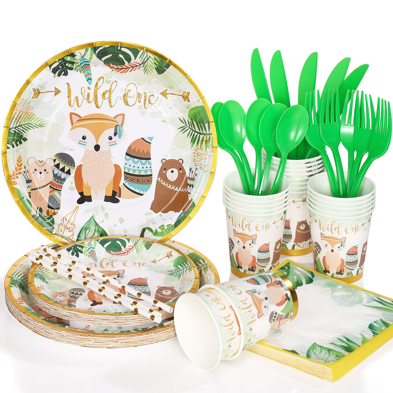 丛林动物餐具（图ZMzI5NTY2MzQw） - 生活用品 - 站酷设计师qiao乐无边原创素材 - 站酷ZCOOL