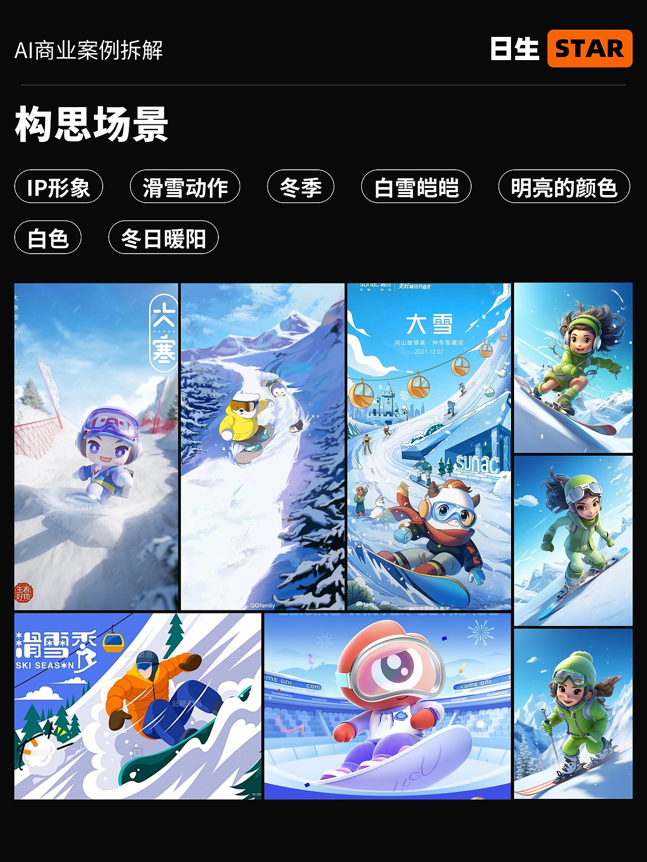 AI商业落地案例拆解（图ZMzYwMTUzMDQ0） - 主题/皮肤 - 站酷设计师日生star原创素材 - 站酷ZCOOL