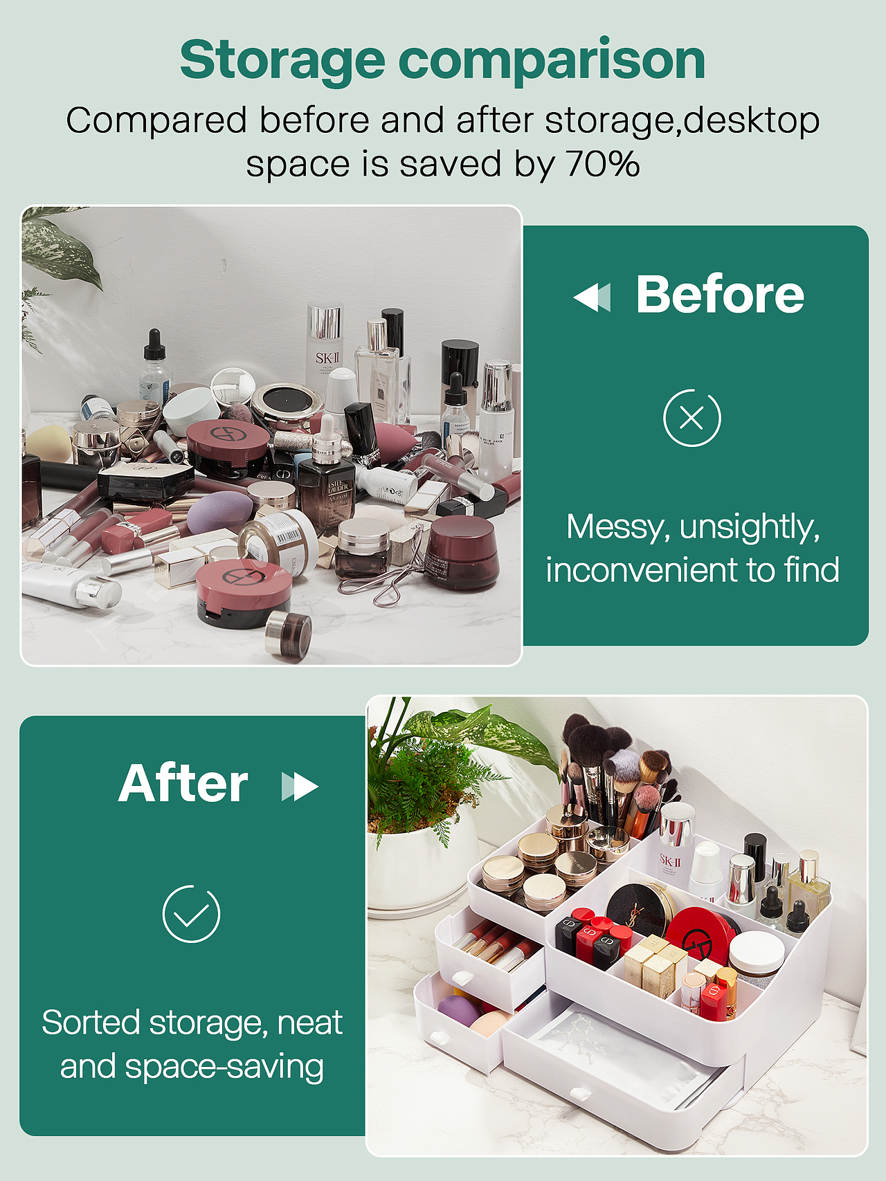 亚马逊主图A+化妆收纳盒