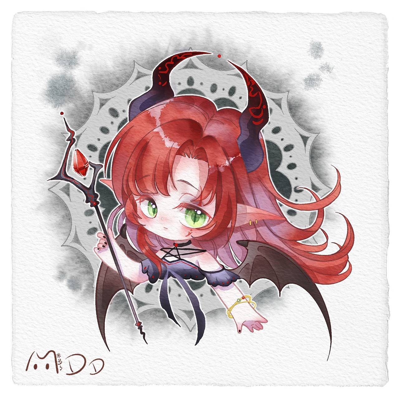 banyan君Q版水彩头像课一期二期作业