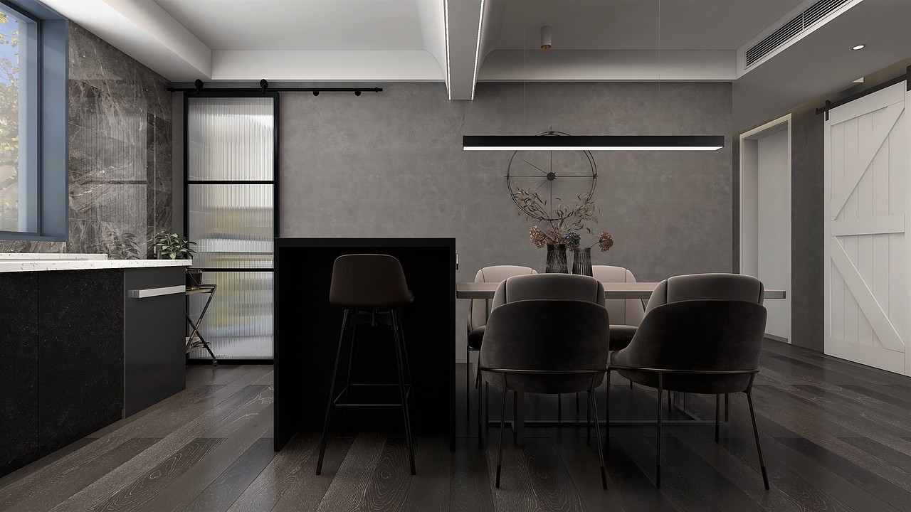 餐厅修改吊顶 处理梁