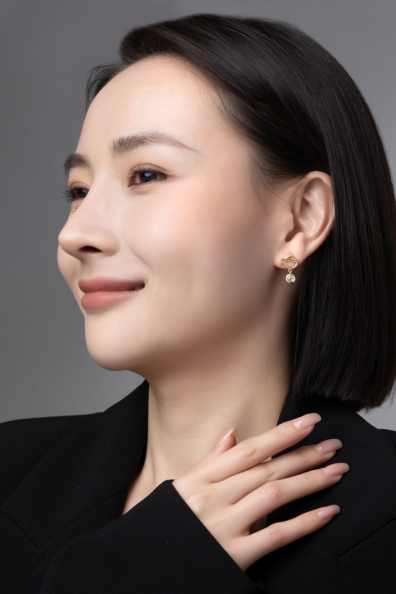 东莞模特 项链 耳环 戒指首饰拍摄