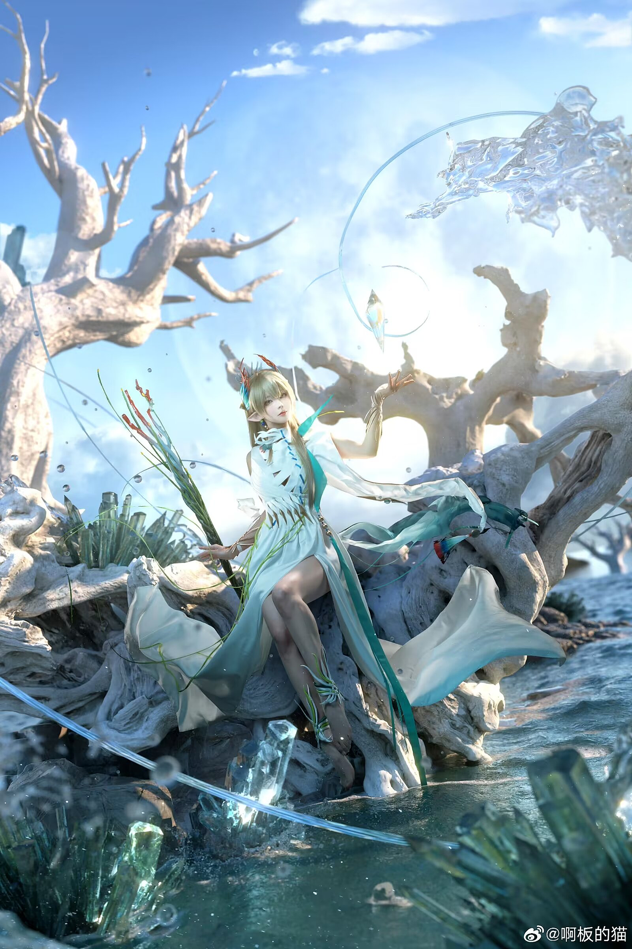 【COS合成后期】《明日方舟》五周年——缪尔赛思-新枝（图ZMzcwNzU3MTE2） - 海报 - 站酷设计师Mingyin3原创素材 - 站酷ZCOOL